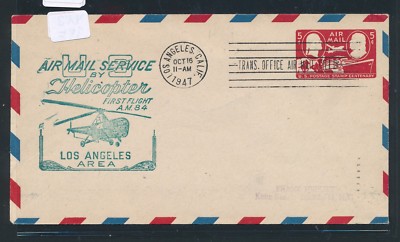 08616) Helikopterpost USA, Los Angeles AMF - Montebello 16.10.47