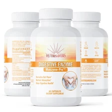 Digestive Enzyme Enhance Bodies Nutrition & Protein & Sugar, 60 Cap, Pack of 3