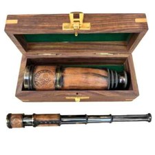 Antique Maritime Telescope Marine Nautical Brass Pirate Vintage Spyglass 14 inch