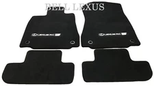 NEW LEXUS OEM FACTORY FLOOR MAT SET 2015-2024 RC-F RWD BLACK WITH RED STITCHING
