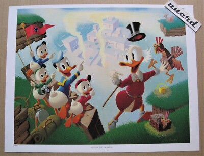 Carl Barks Kunstdruck: Return to Plain Awful - Scrooge, Donald Duck Art Print