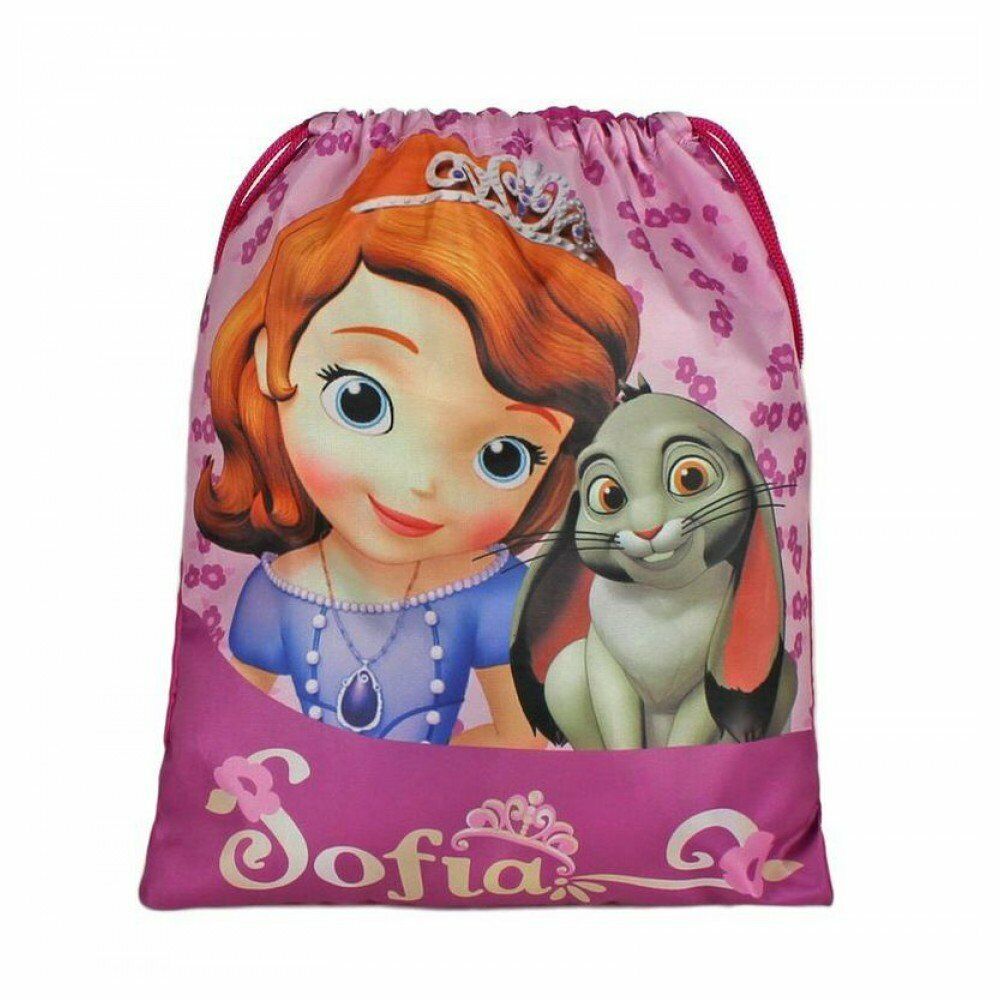 MOCHILA SACO PRINCESA SOFÍA 29,5 X 35 CM (20846)