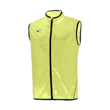 CHALECO DE RUNNING PARA HOMBRE MIZUNO TEAM AUTÉNTICO CHALECO ANTIVIENTO AMARILLO