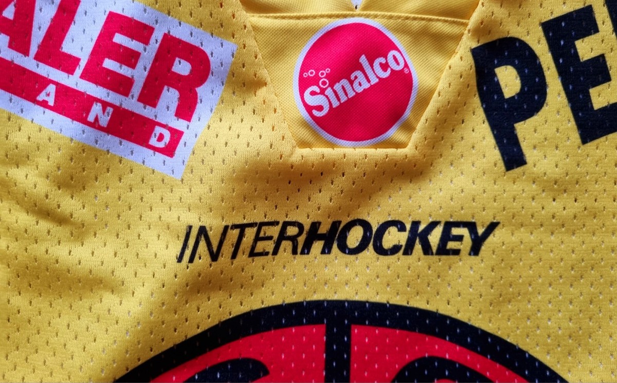 Maillot Hockey SC Berne Suisse – Yvette – Taille Homme S – Jaune – Occasion