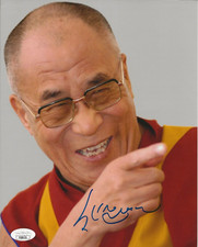 Dalai Lama REAL hand SIGNED 8x10