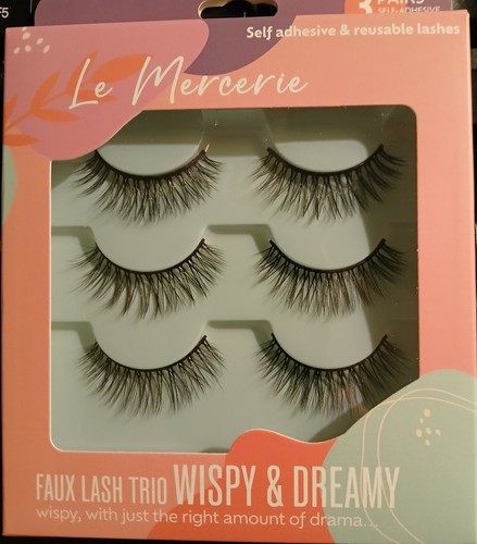 Le Mercerie Faux Lash Trio Wispy & Dremy: confezione da 3 ciglia, così belle, nuove con scatola