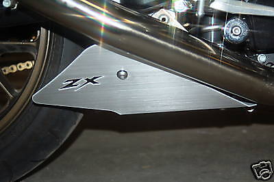 NINJA ZX14 ZX14R 14 ZX1400 BRUSHED ALUMINUM SILVER LOWER UNDER BELLY PAN  WING ZX | eBay