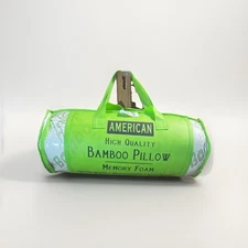 New Bamboo Memory Foam Pillow Bed Cool Comfort Queen Size Reduces Insomnia