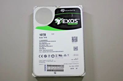 Seagate Exos X10 10TB SATA 6.0Gb/s 3.5" Internal HDD ST10000NM0086 90-99% Health - Image 1 of 3