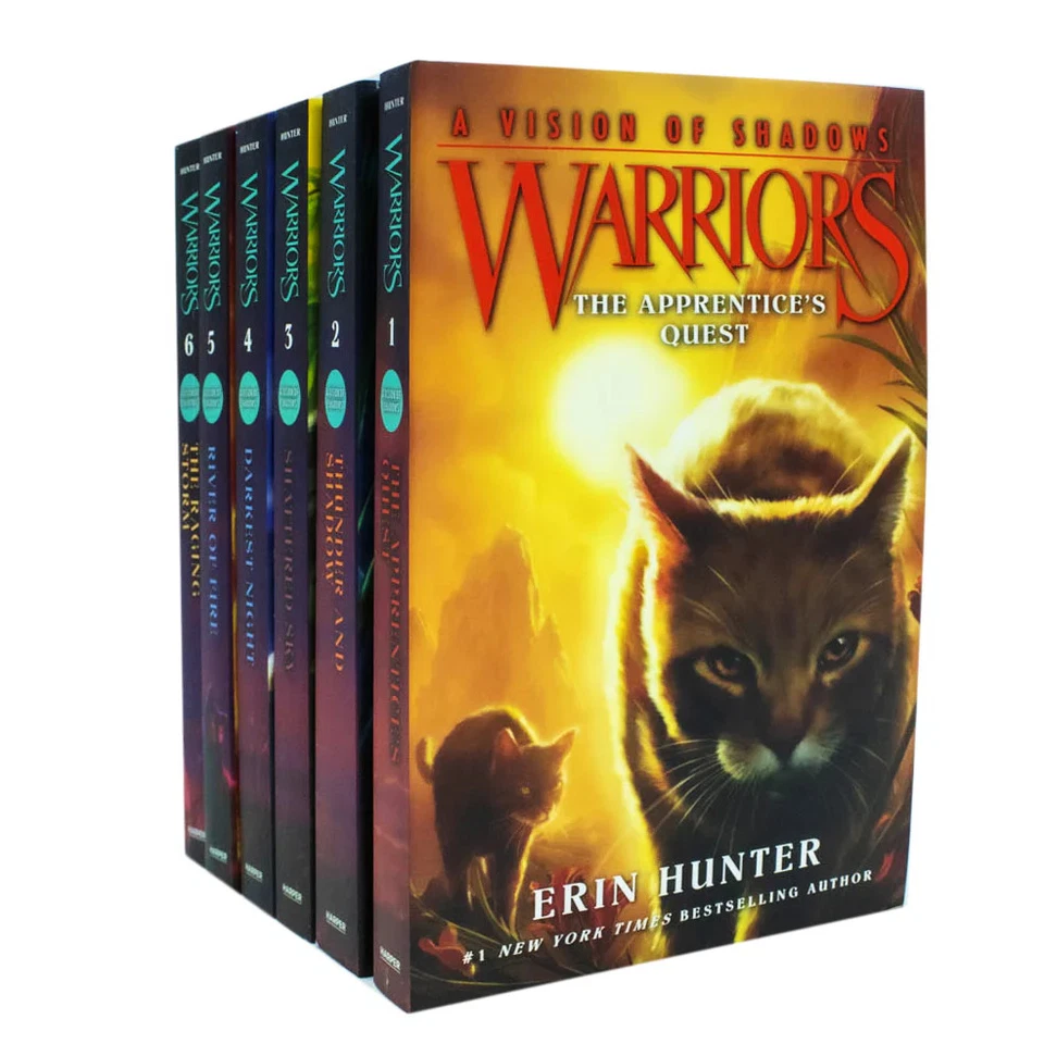 Warriors Cat A Vision of Shadows Series Books 1 - 6 Series 6 Colle | Erin Hunter
