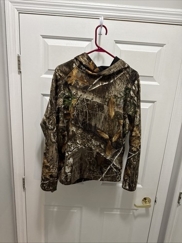Realtree Women’s XXL Camo Hoodie Leaf Camo With Gaitor Super Nice - Picture 2 of 9