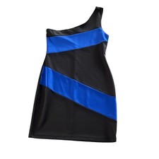 Lily Rose one shoulder Black and Blue Dress