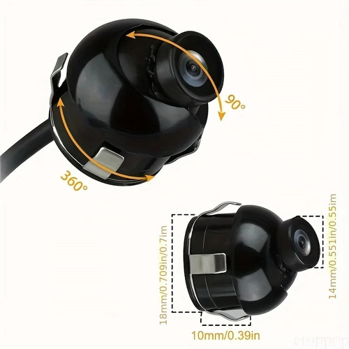 360° HD Rearview Camera with Night Vision for Pickup,Camper,Tractor,Van,Truck,RV - Picture 9 of 12