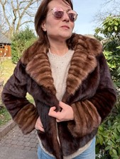 DAMEN PELZ NERZ JACKE 38-40 ca. saga mink ECHTPELZ