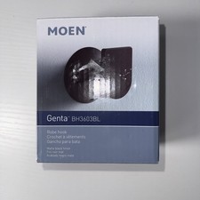 MOEN Genta Single Hook Robe Hook in Matte Black BH3603BL