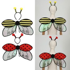 1Set Insect Wings Headband Halloween Cosplay Costume Bee Wings Headband Costume