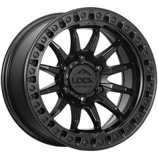 Lock Off-road Trail 17x9 6x5.5 1mm Matte Black Wheel Rim 17 Inch