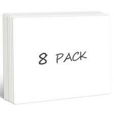 8 Packs Small Whiteboards, Double Sided Dry Erase Blank Board, Writable and E...