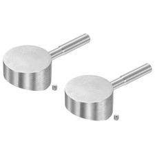 2 Pcs 99x45x25mm Stainless Steel Faucet Handle with Screw for 35mm Cartridge