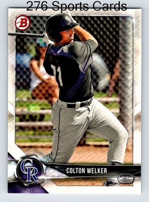 2018 Topps Bowman Colton Welker #BP39 - Colorado Rockies