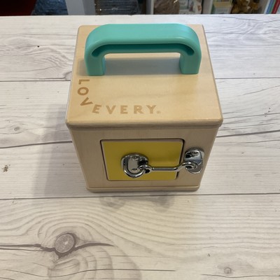Lovery Wooden Lock Box Practice Locks