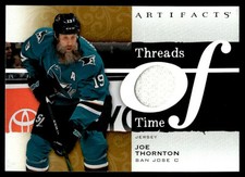 2021-22 Upper Deck Artifacts Threads of Time Joe Thornton San Jose Sharks #TT-JT