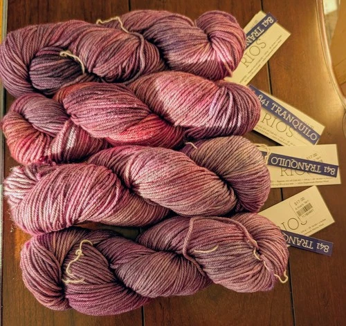 NEW Malabrigo Rios 100% Merino Worsted Wool Yarn - 841 Tranquilo - Lot of 4 video thumbnail