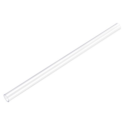 2pcs PC Rigid Round Clear Tubing 12mmID x 13mmOD x 305mm Length Plastic Tube
