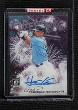 2020 Panini Donruss Optic Fireworks Signatures Yoshi Tsutsugo Yoshitomo Auto 0g4