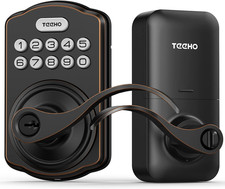 TEEHO Keyless Entry Electronic Door Locks with Keypads - Deadbolt Smart Lock - F