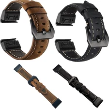 Genuine Leather Watch Wrist Strap Band Bracelet For Garmin Fenix 5 Fenix 5X F