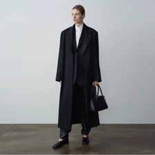 THE ROW Women's Wool Autumn New Long Single-breasted Padded Jacket