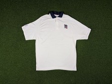 Camisa polo vintage de los Tigres de Detroit XL puntadas azules equipo deportivo MLB algodón