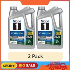 (2 pack) Mobil 1 Hybrid 0W-20, Advanced Full Synthetic Motor Oil, 5 Quart 45.42 per gallon