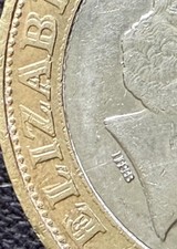 2010 £2 Two Pounds Royal Mint Error Coin - Rare Double Strike on Obverse