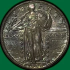 1928-D Standing Liberty Quarter Uncirculated UNC Coin, Dark #43894