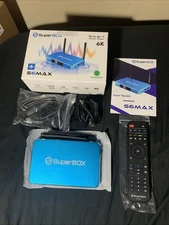 Superbox S6 Max Android Smart TV Box 6K Ultra HD Voice Open Box (UNTESTED!)