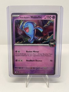 Team Rocket’s Wobbuffet 082/182 Holo SV10: Destined Rivals Pokemon Card Rare