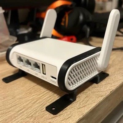 GL.iNet GL-SFT1200 (Opal) Router Wall Mount | 3d Printed Mount / 2 Pack Bundle