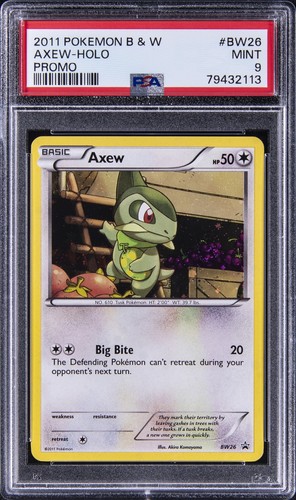 Axew graded PSA 9 for sale on eBay
