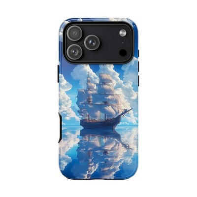 Phone Ink - iPhone | Galaxy | Pixel Case - Old Sailing Ship Reflecting Ocean