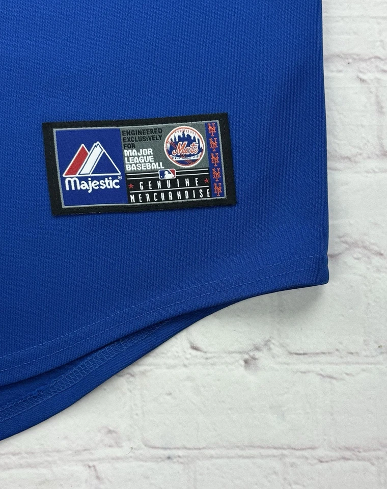 MLB New York Mets Matt Harvey #33 Azul Majestuosa Camiseta de Béisbol Para Hombre Talla XXL Foto 3 de 4