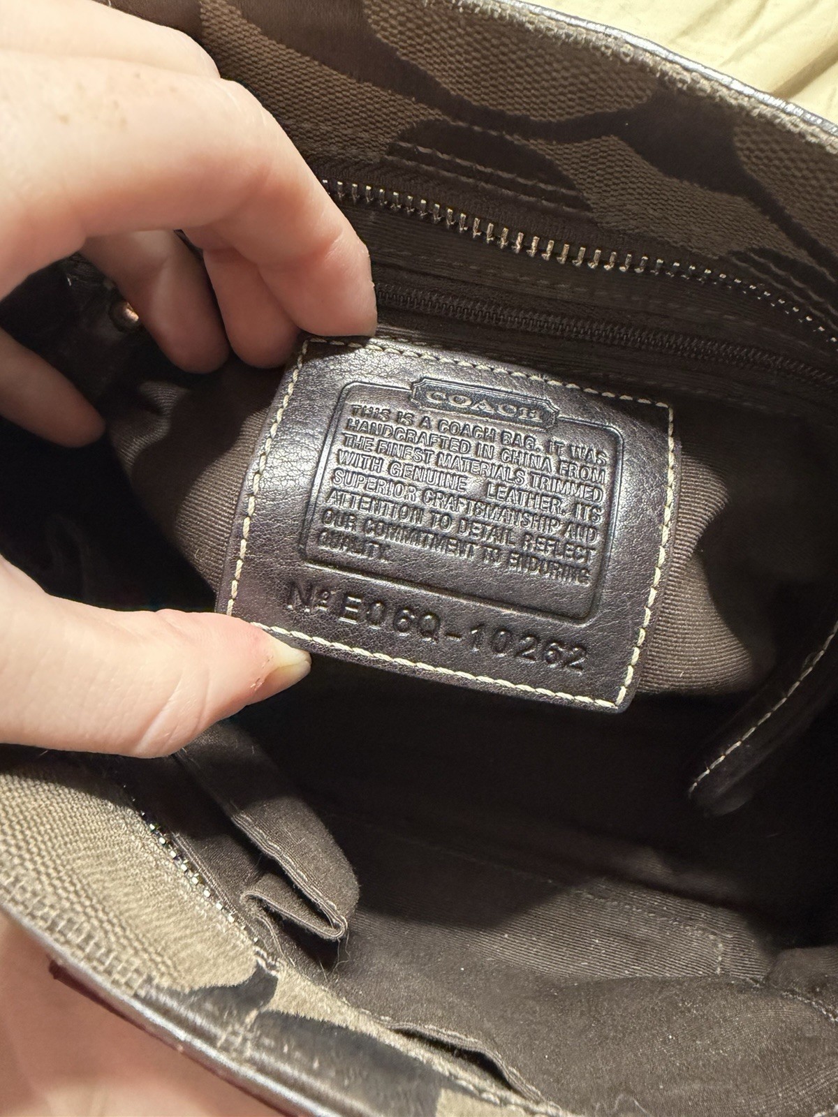 COACH HAMPTON SIGNATURE PYTHON BAG 10262 Vintage … - image 3