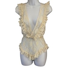 Vintage Night N Day Lace Teddy Coquette Angelcore Bridal Romantic Fairycore