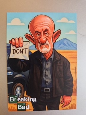 Breaking Bad Custom Caricature Card - Mike Ehrmantraut