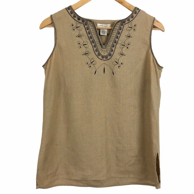 laura ashley linen top