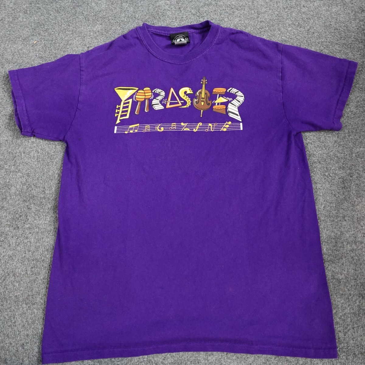 Thrasher Mens T-shirt Medium Purple Official Filmore Logo Musical
