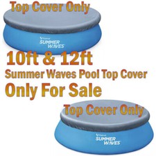 Summer Waves 10ft 12ft Quick Up Pool Cover Replacement Top Paddling Pool Cover
