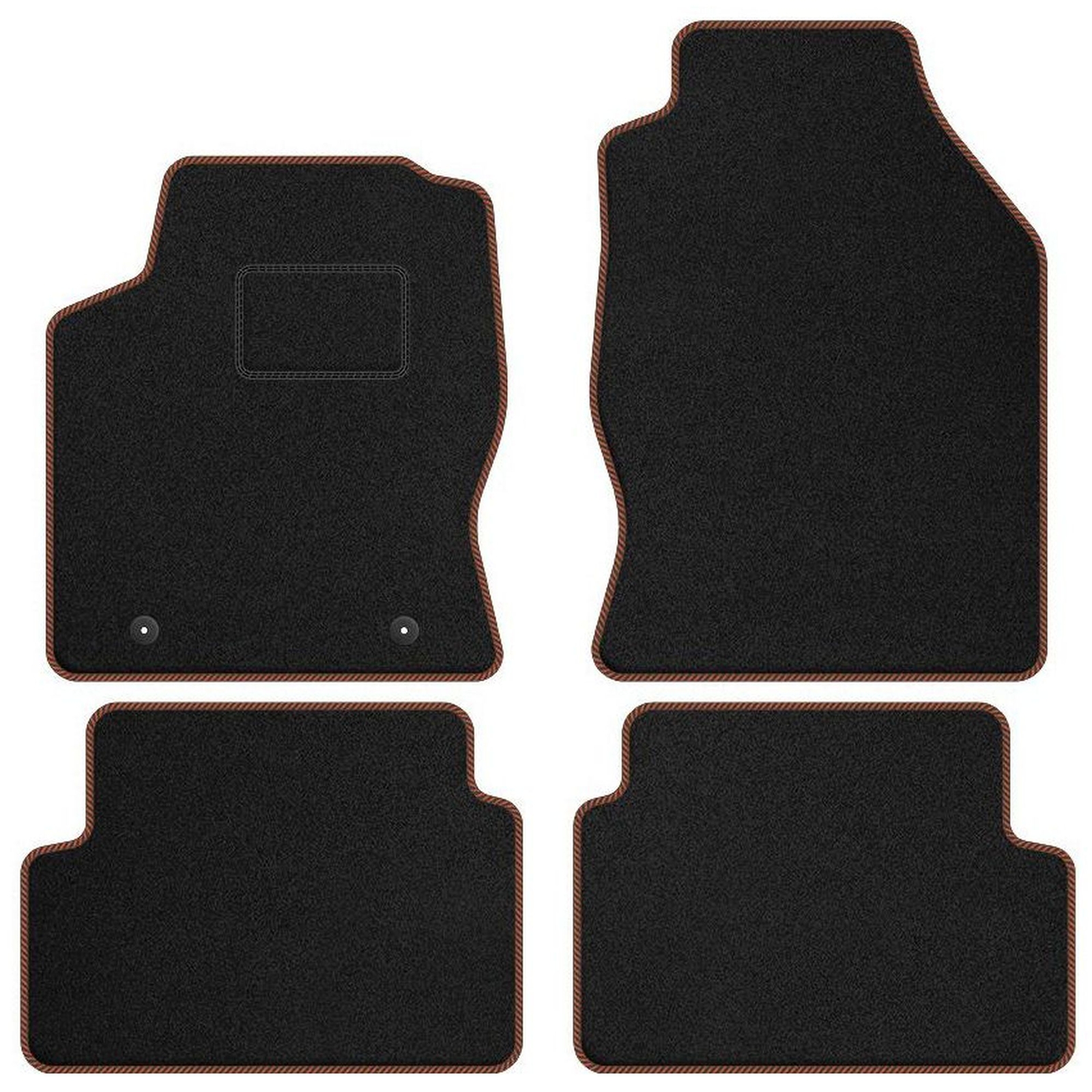 Tapis sol velour marron Ford Focus I idéal pour garder un intérieur propre en voyage