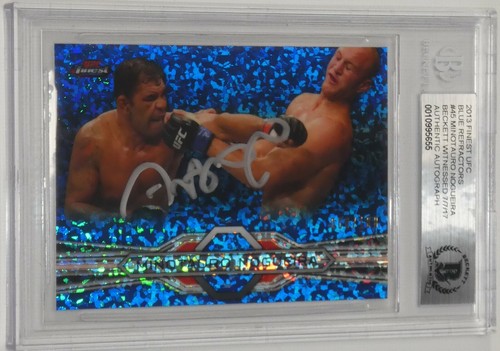 Antonio Rodrigo Nogueira Signed 2013 Topps Finest Blue Refractor Card 45 BAS COA - Picture 5 of 12